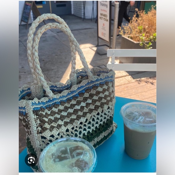 NWT Doen Orla Bag in Multicolor Raffia - Picture 7 of 8